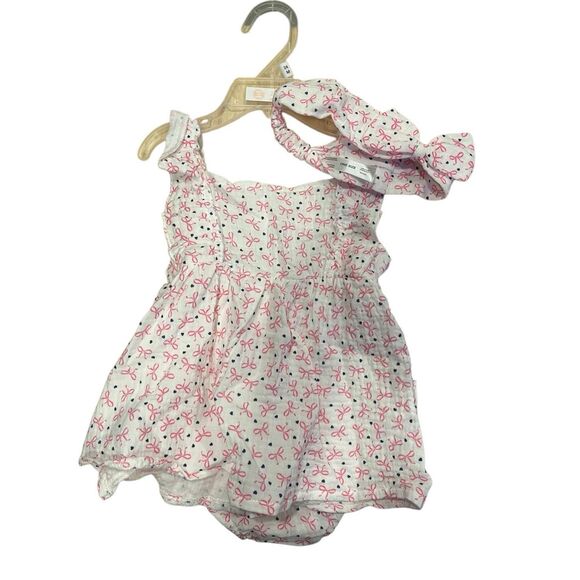 Baby on board outfit with head band and bow pattern size 24m - Picture 1 of 1